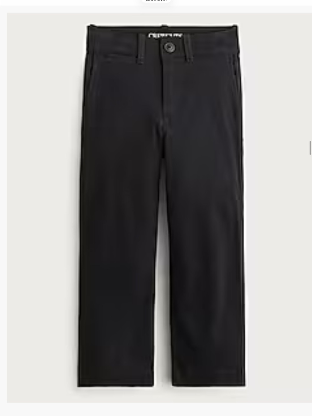 J. Crew Boys' Black Straight Chinos